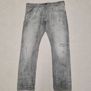 Diesel Krooley Denim Jeans 008X9 Men's 36x32 Regular Slim Carrot Distressed